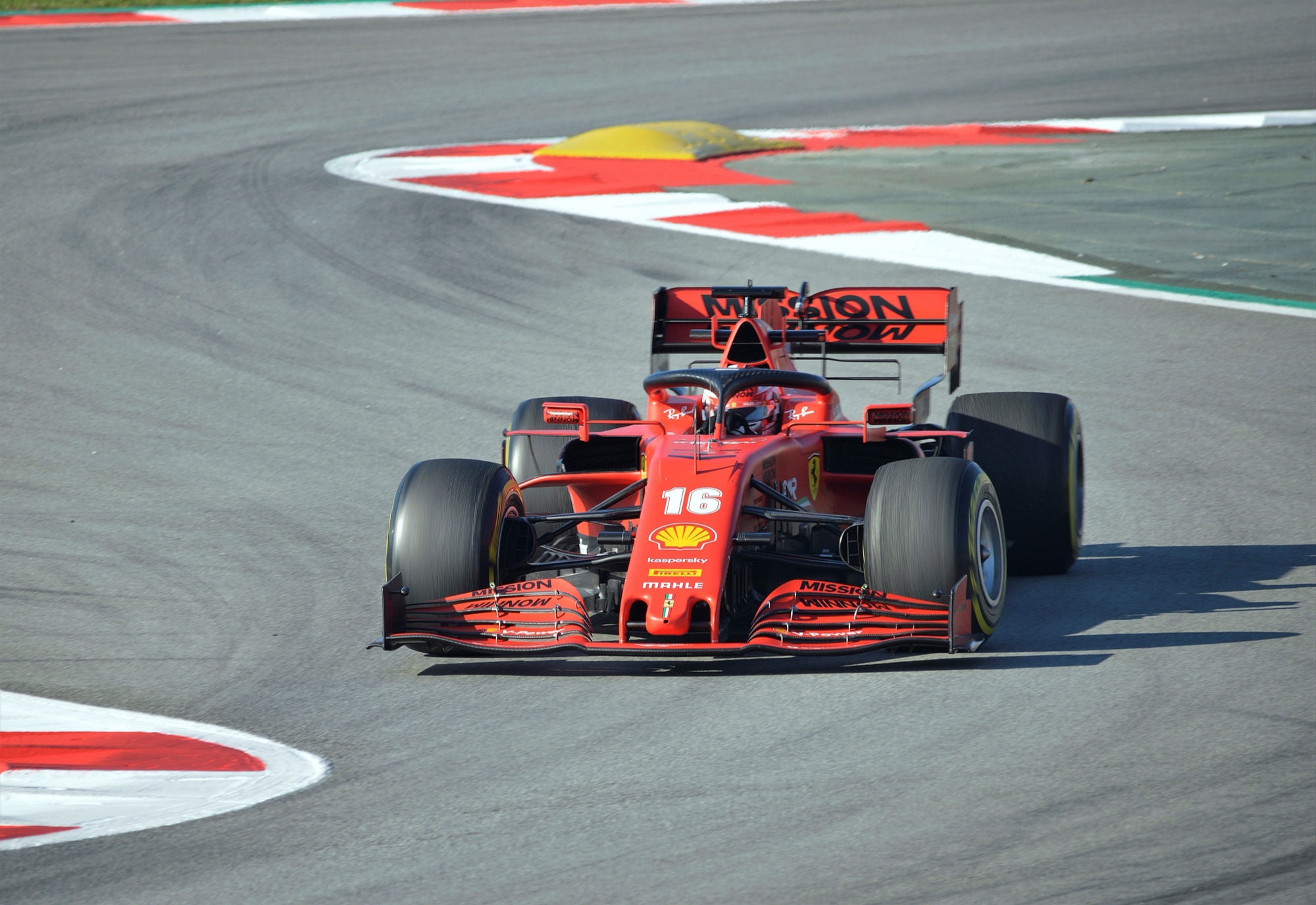 Charles Leclerc's Ferrari SF1000 on track